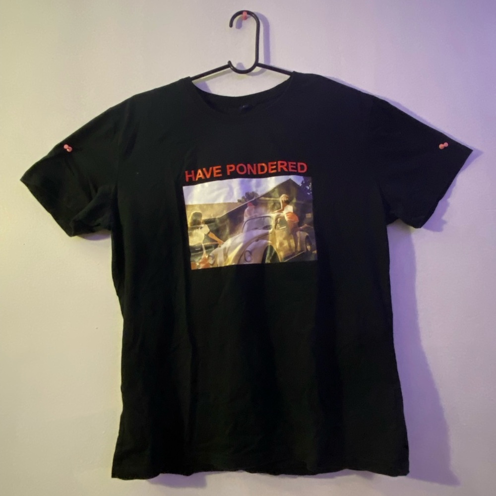 Figure and Letter Graphic Tee